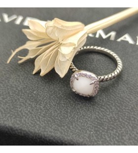 David Yurman Fyra Stift Square Diamant Ring
