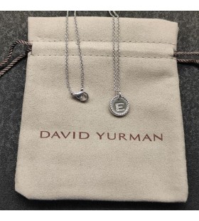 David Yurman Ursprungliga Charm i Sterling Silver med Diamant E
