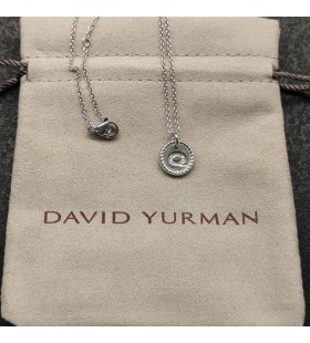 David Yurman Ursprungliga Charm i Sterling Silver med Diamant Q
