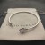 David Yurman Kvinnors Petite Chatelaine open numerisk runda växla Armband Sterling Silver med Vita Diamanter 3mm
