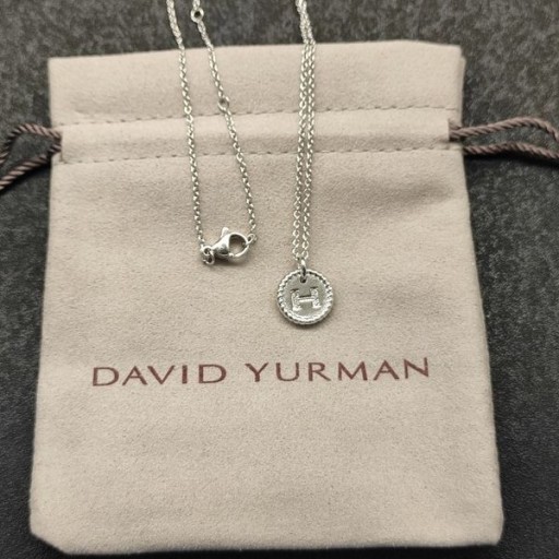 David Yurman Kadın İlk Charm Kolye Pırlantalı Gümüş H