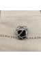 David Yurman Kablo Sarma Yüzük Gümüş Siyah Oniks ve Elmas 20.4 mm