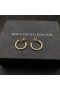 David Yurman Cablespira Halka Küpeler 18 Ayar Sarı Altın 3/4 inç