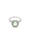 David Yurman Petite Chatelaine Pavé Çerçeve Yüzük Prasiyolit ve Pırlantalı Gümüş 7mm