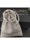 David Yurman Heykel Kablo Halka Küpe Gümüş 40mm