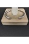 David Yurman kadın Klasik Kablo Manşet Bilezik Gümüş 14K Sarı Altın 5mm