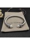 David Yurman kadın Klasik Kablo Manşet Bilezik Gümüş İnci ve Pavé Elmas 7mm