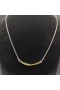 David Yurman kadın Crossover Bar Kolye Kolye Gümüş 18K Sarı Altın