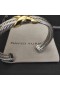David Yurman kadın X Klasik Kablo İstasyonu Manşet Bilezik Gümüş 14K Sarı Altın 10mm