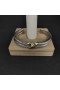 David Yurman kadın X Klasik Kablo İstasyonu Manşet Bilezik Gümüş 14K Sarı Altın 10mm