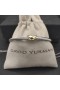 David Yurman kadın X Klasik Kablo İstasyonu Manşet Bilezik Gümüş 14K Sarı Altın 4mm