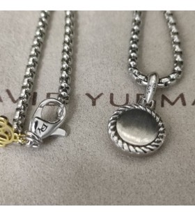 David Yurman Nazar Muska Gümüş Lapis ile 14.5 mm