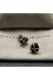 David Yurman Cable Envoltura de Aretes de Plata de ley con Ónix Negro y Diamantes 11mm