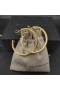 David Yurman Cablespira Pendientes de Aro en Oro Amarillo de 18K Venta 42.3 mm