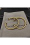 David Yurman Cablespira Pendientes de Aro en Oro Amarillo de 18K Venta 42.3 mm