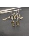 David Yurman de Color Botón de bloque Pendientes de Aro en Oro Amarillo de 18K y Plata
