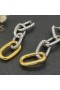 David Yurman de Color Botón de bloque Pendientes de Aro en Oro Amarillo de 18K y Plata