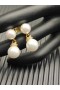 David Yurman en Oro Amarillo de 8+10 mm Doble Pendientes de Perlas