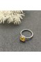David Yurman Petite Castellana Pavé Bisel Anillo de Plata de ley con Citrino y Diamantes 7mm
