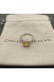 David Yurman Petite Castellana Pavé Bisel Anillo de Plata de ley con Citrino y Diamantes 7mm