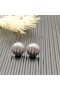 David Yurman Esculpida por Cable Aretes de Plata Esterlina con Diamantes de 8mm