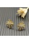 David Yurman Starburst Aretes de Oro Amarillo de 18K con Diamantes 19mm