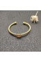 David Yurman de las Mujeres Cable Brazalete de Oro Amarillo de 18K Con Champagne Diamante de 4 mm