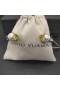 David Yurman de las Mujeres Clásicas de Cable Brazalete Pulsera de Plata de ley con Citrino y Diamantes 7mm