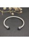 David Yurman de las Mujeres Clásico Cablespira Brazalete Pulsera de Plata de ley con diamante Púrpura 5mm