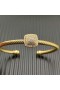 David Yurman de las Mujeres Clásico Cablespira de la Estación de Brazalete de la Pulsera de Oro Amarillo de 18K con brillantes incrustados 4mm