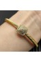 David Yurman de las Mujeres Clásico Cablespira de la Estación de Brazalete de la Pulsera de Oro Amarillo de 18K con brillantes incrustados 4mm