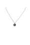 David Yurman Mujeres Inicial del Encanto del Collar de la Plata Esterlina con Diamantes de V