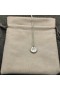 David Yurman Mujeres Inicial del Encanto del Collar de la Plata Esterlina con Diamantes W
