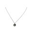 David Yurman Mujeres Inicial del Encanto del Collar de la Plata Esterlina con Diamantes W