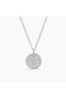 David Yurman Mujeres Inicial del Encanto del Collar de la Plata Esterlina con Diamantes Y