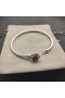 David Yurman de las Mujeres Petite Castellana Brazalete de la Pulsera de la Plata Esterlina con la Red Diamonds 3mm