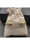 David Yurman de las Mujeres Petite Helena Clásico Cable Brazalete Pulsera de Plata de ley con Oro Amarillo de 18K de las Cúpulas de Oro y Diamantes de 4mm