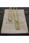 David Yurman de las Mujeres Petite Esculpida por Cable Etiqueta Amuleto de Oro Amarillo de 18 quilates de 10mm
