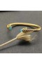 David Yurman las Mujeres del Renacimiento Cablespira Brazalete de la Pulsera de 18 quilates de Oro Amarillo con Azul, Crisoprasa 5mm