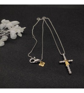 David Yurman Doble X De Color Amarillo Oro De La Cruz Collar