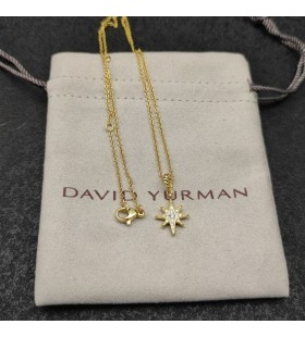 David Yurman de la Estrella del Norte Amuleto de Oro Amarillo de 18 quilates con Diamantes de 15mm