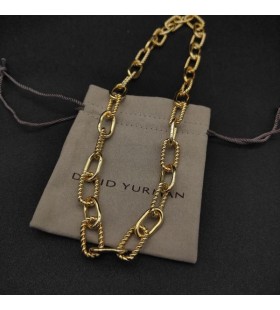 David Yurman de las Mujeres Madison de la Cadena Collar de Oro Amarillo de 18 quilates de 8,5 mm