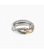 David Yurman كابل حلقة الفرقة خاتم الفضة الاسترليني مع 18K الذهب الأصفر 7mm