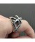 David Yurman كابل التفاف خاتم الفضة الاسترليني مع الجزع الأسود والماس 20.4 ملم