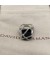 David Yurman كابل التفاف خاتم الفضة الاسترليني مع الجزع الأسود والماس 20.4 ملم