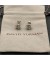 David Yurman كابل التفاف أقراط الفضة الاسترليني مع بلورات الماس 12mm