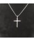 David Yurman الكلاسيكية كابل عبر قلادة من الفضة الاسترليني مع مركز الماس 19.5 ملم