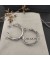 David Yurman كروس الأقراط الفضة الاسترليني 25mm