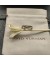 David Yurman كروس الصف الثاني خاتم الفضة الاسترليني مع الذهب الأصفر عيار 14 قيراط 7.4 ملم