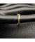 David Yurman كروس الصف الثاني خاتم الفضة الاسترليني مع الذهب الأصفر عيار 14 قيراط 7.4 ملم